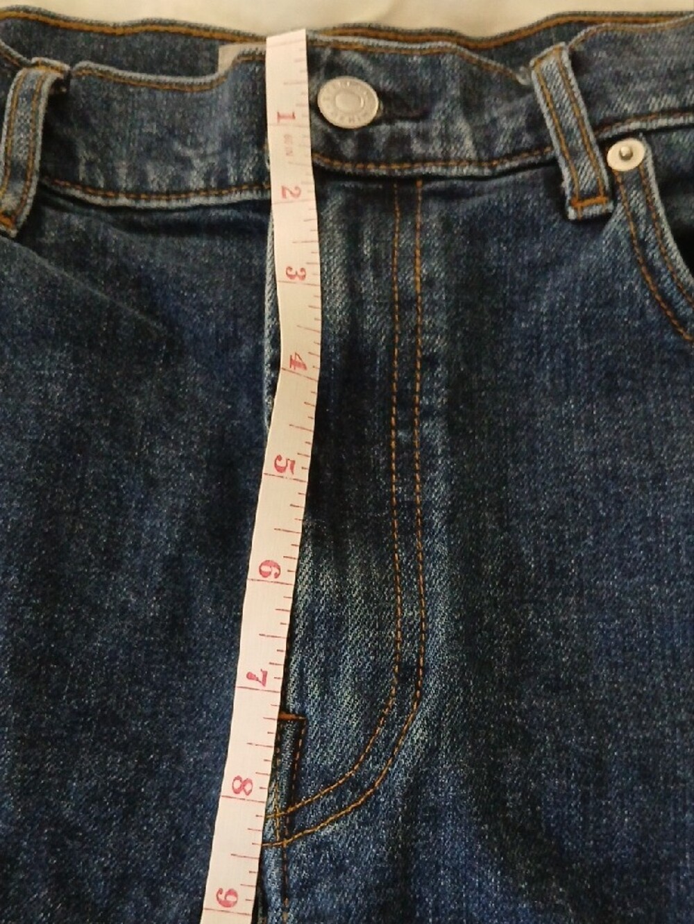 Everlane Organic Cotton Dark Blue High-Rise Jeans - Picture 9 of 9